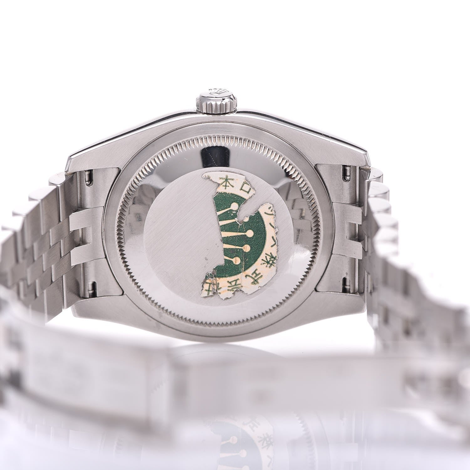Rolex Stainless Steel 18K White Gold 36mm Oyster Perpetual Datejust Watch Black Jubilee Roman 116234 7 of 9