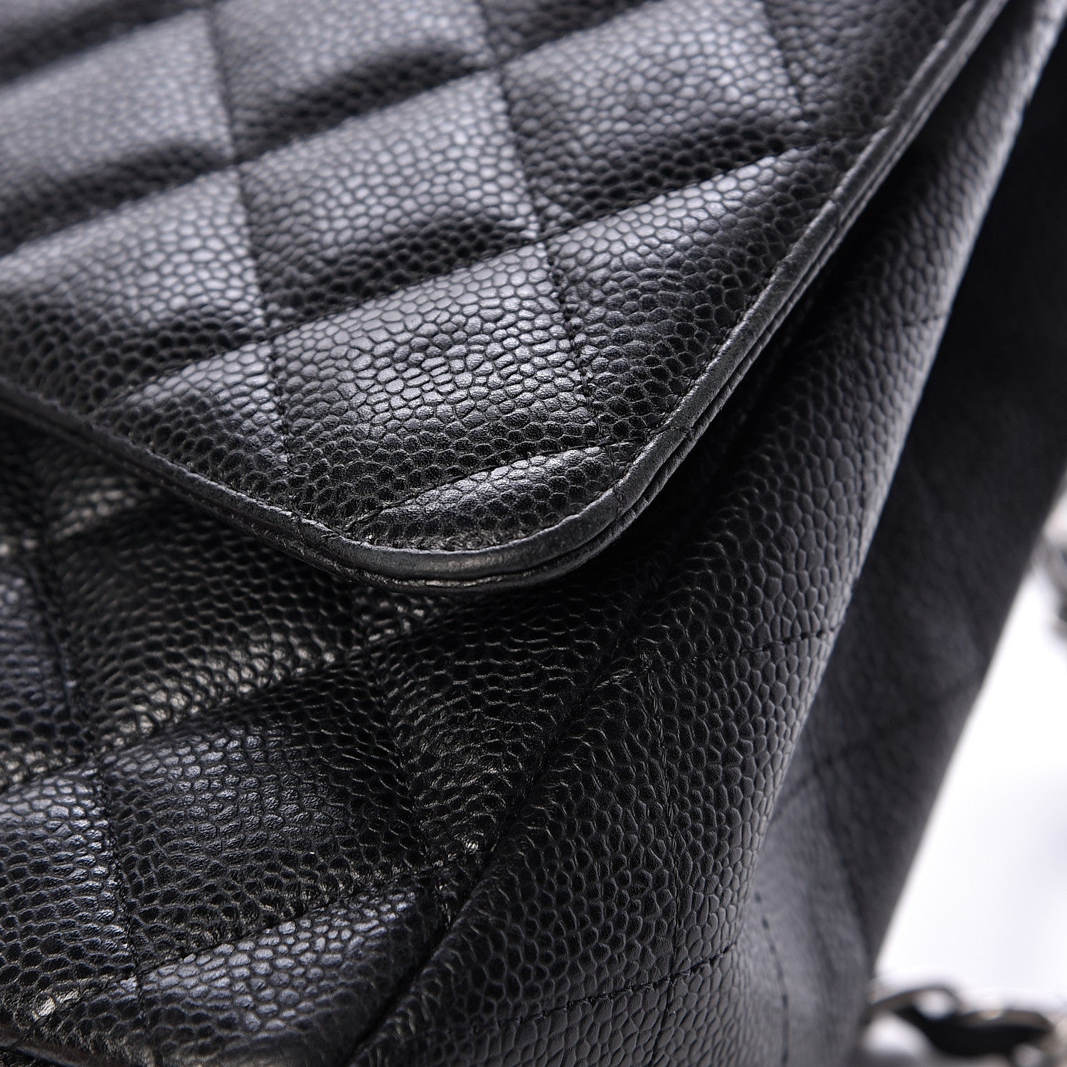 Chanel Caviar Quilted Maxi Single Flap Black 11 of 12