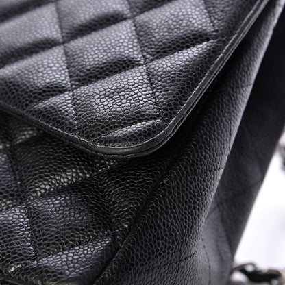 Chanel Caviar Quilted Maxi Single Flap Black 11 of 12