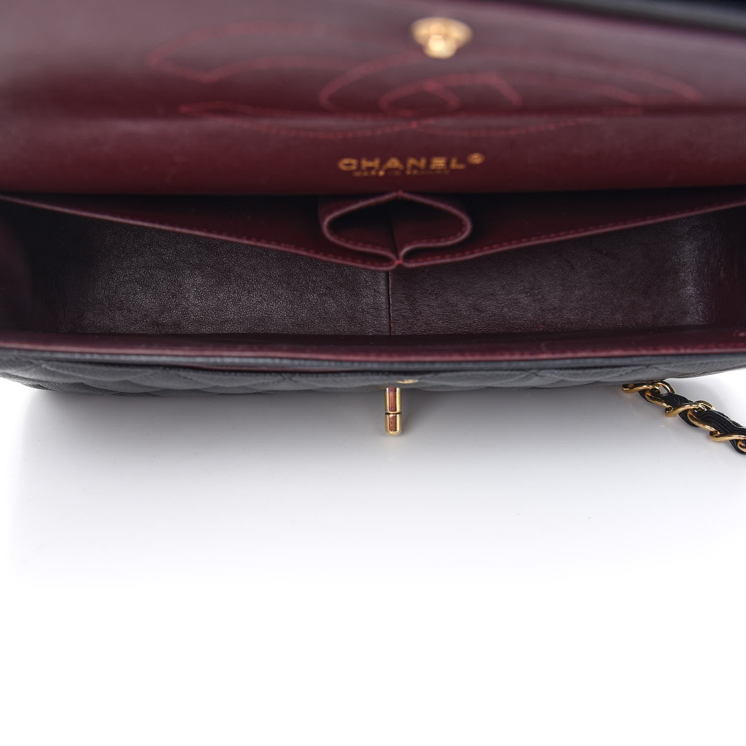 Chanel Caviar Quilted Jumbo Double Flap Black 4 of 8