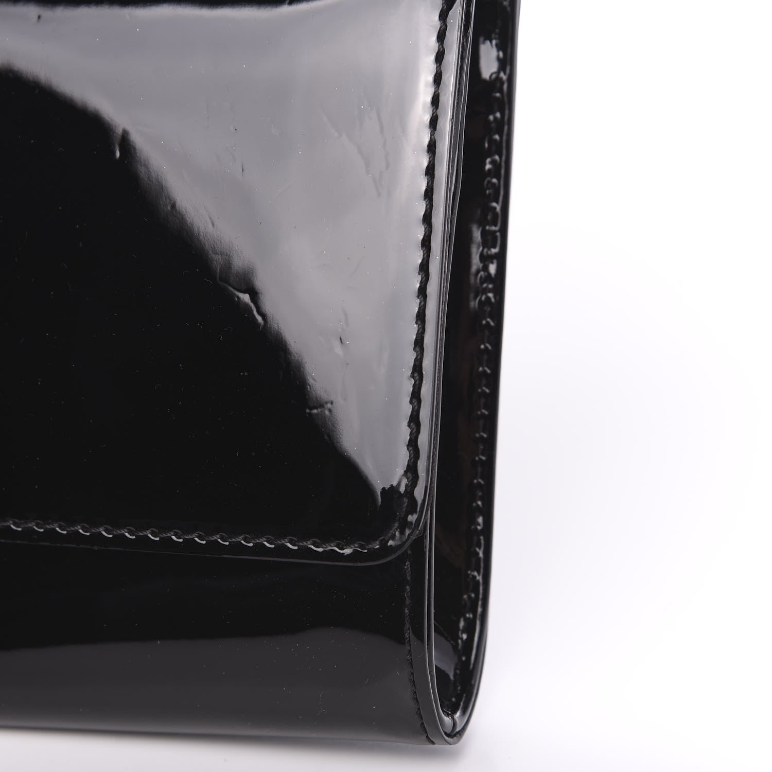 Louis Vuitton Patent Louise Clutch Black 7 of 11
