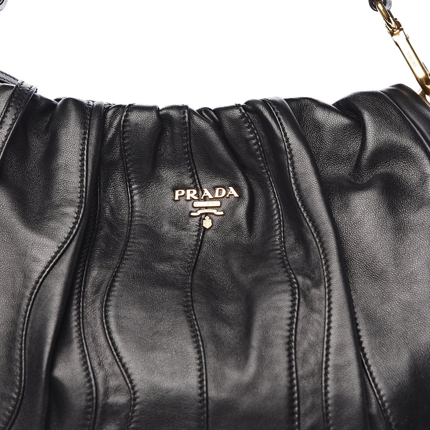 Nappa Stripes Hobo Black