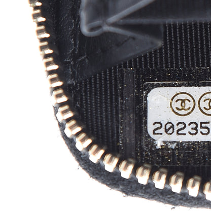 Chanel Caviar Quilted Zip Coin Purse Black 7 of 9