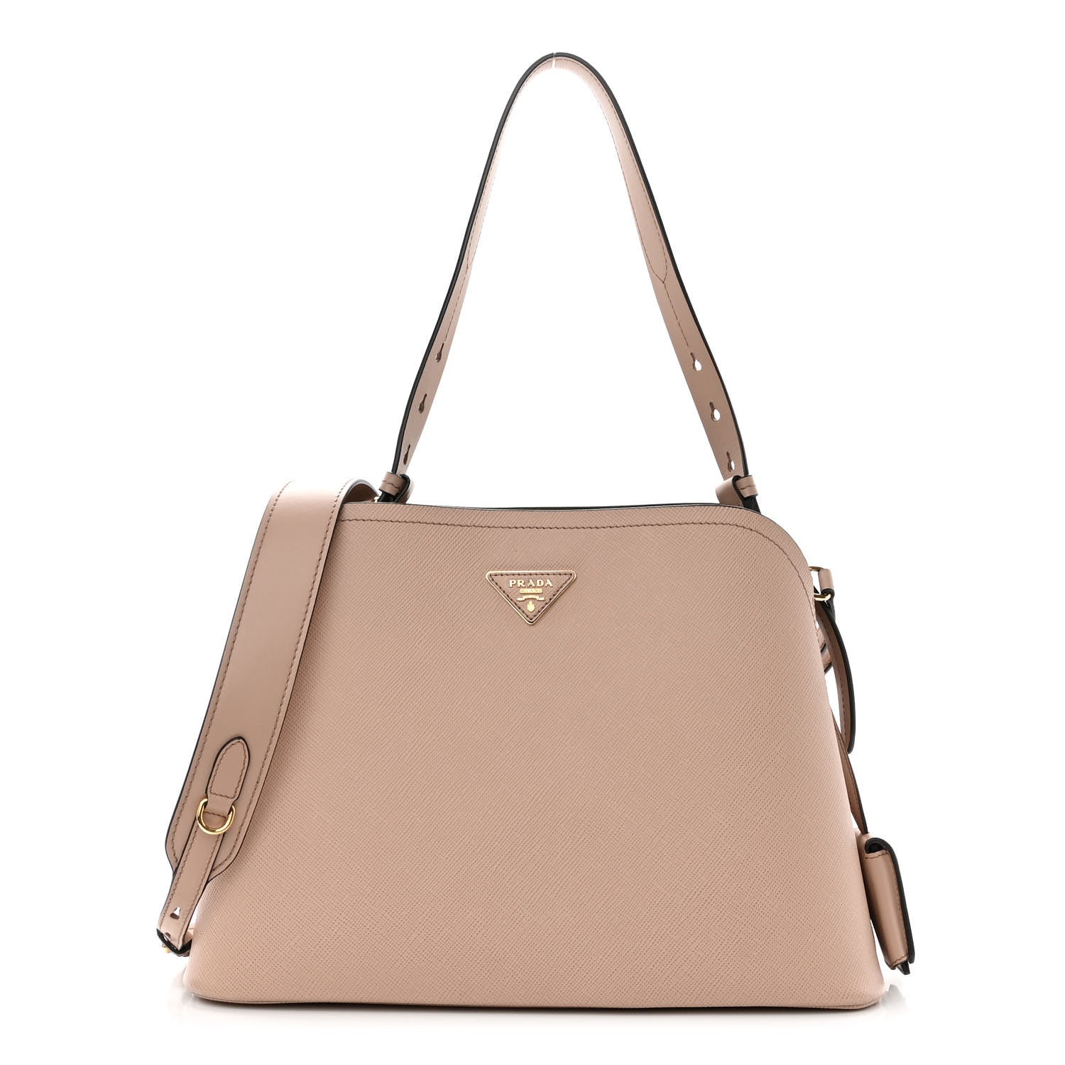 Prada Saffiano Cuir Matinee Tote Cipria Black 1 of 10