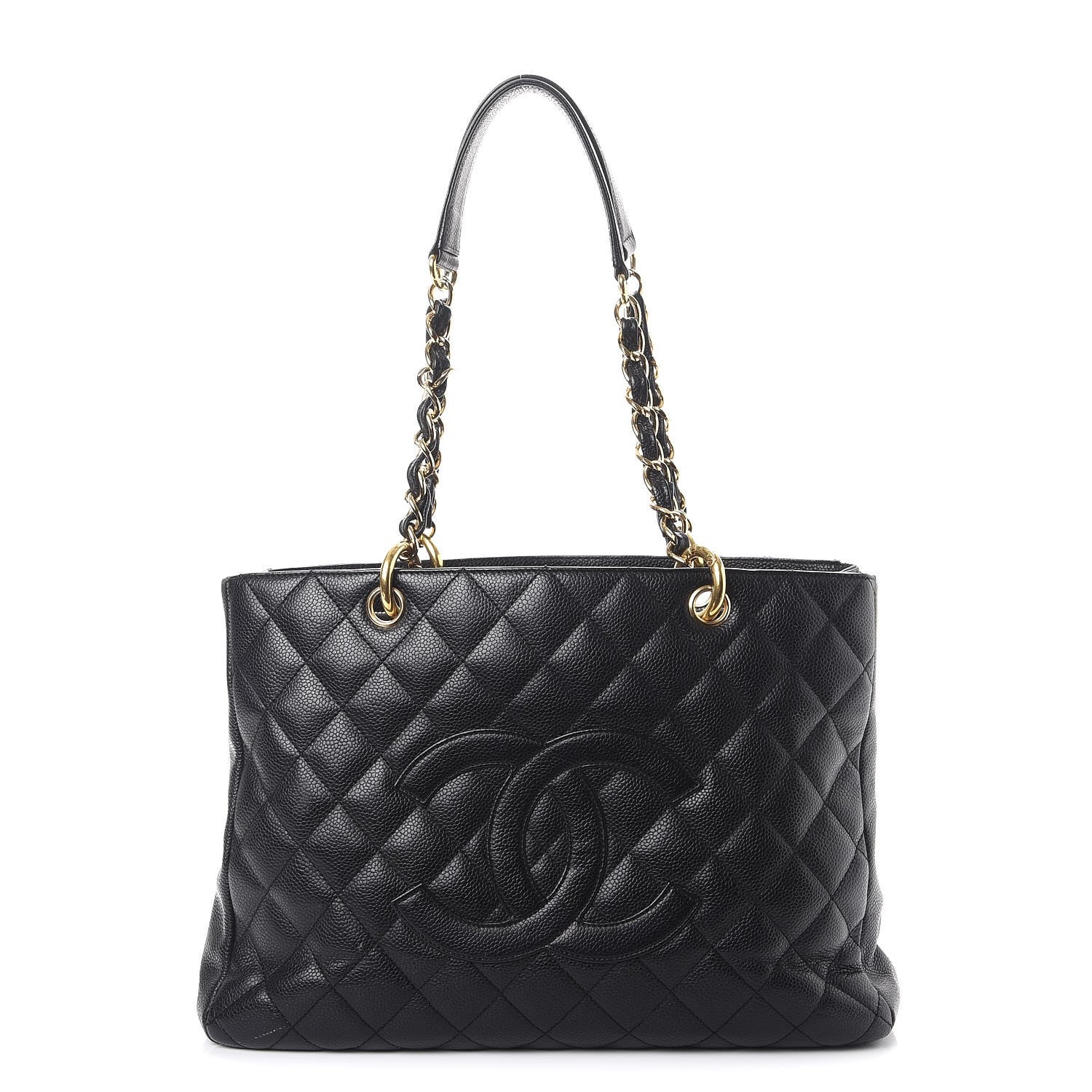 Chanel Caviar Quilted Grand Shopping Tote GST Black 1 of 14