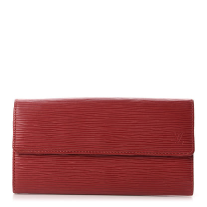 Louis Vuitton Epi Sarah Wallet Rubis 1 of 8