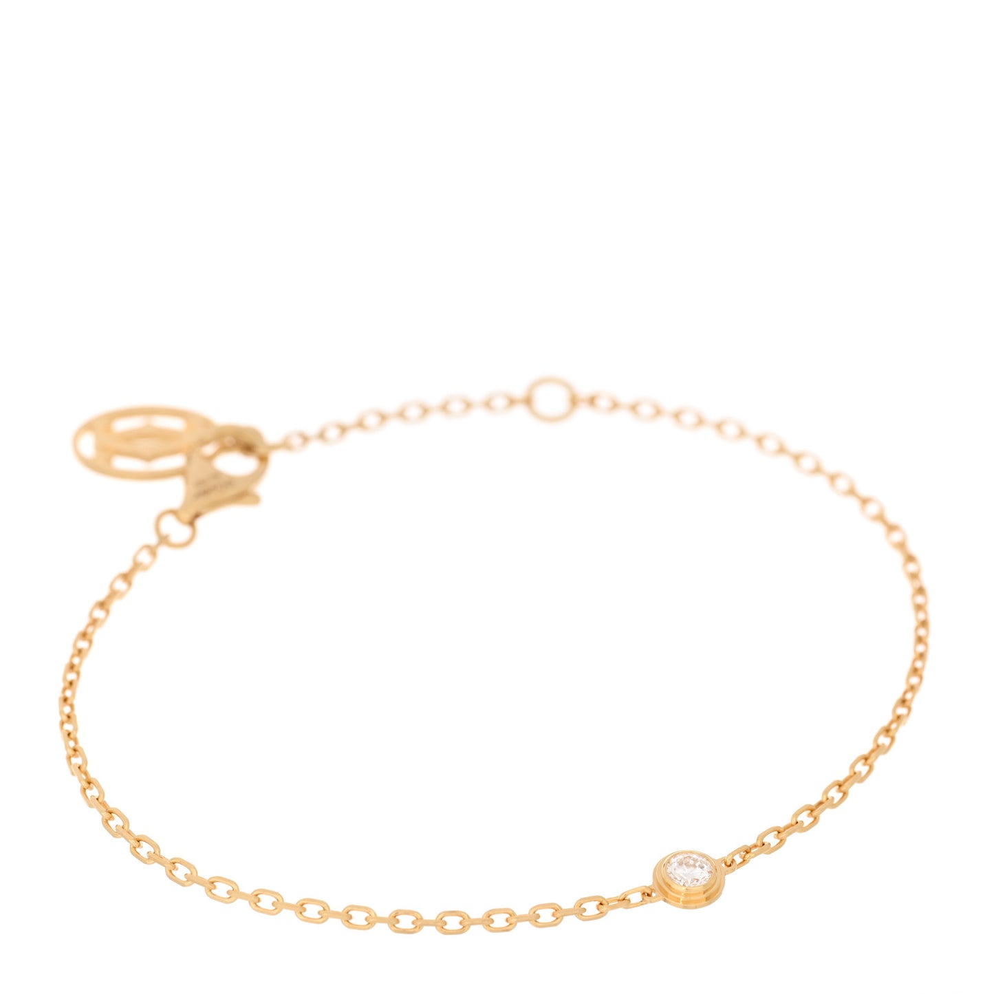 18K Yellow Gold Diamond SM D'Amour Bracelet
