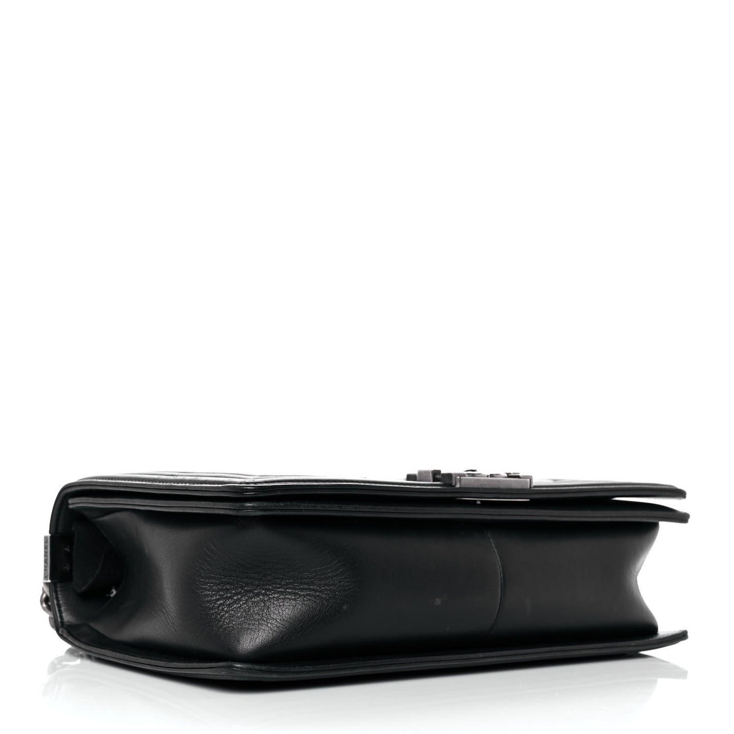 Calfskin Quilted New Medium Boy Flap Black