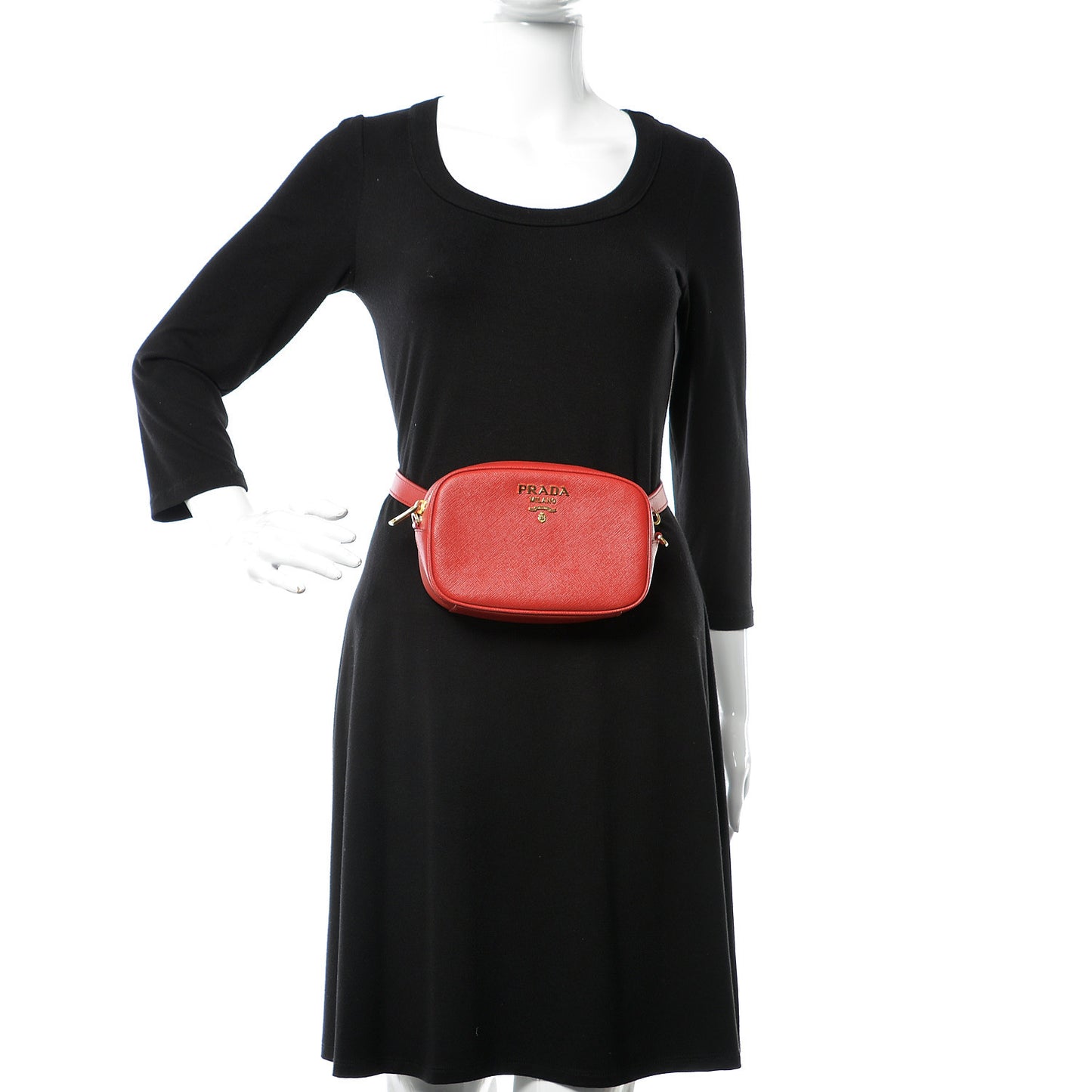 Saffiano Lux Belt Bag Fuoco