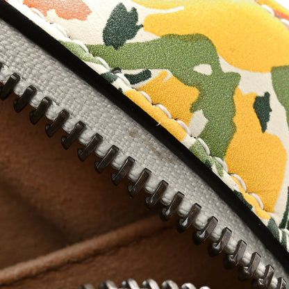 Gucci X KEN SCOTT Calfskin Matelasse Floral Print Small GG Marmont Chain Shoulder Bag Ivory Pink 12 of 17