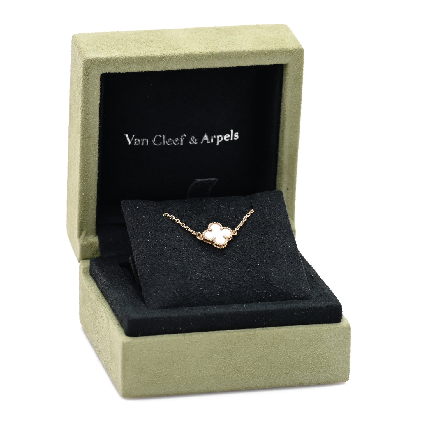 18K Yellow Gold Mother of Pearl Sweet Alhambra Bracelet