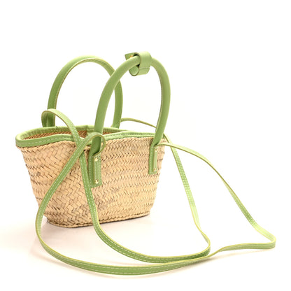 Jacquemus Raffia Suede Le Petit Panier Soli Green 3 of 9