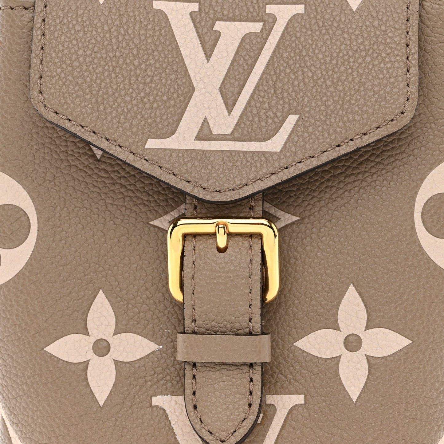 Empreinte Monogram Giant Tiny Backpack Tourterelle Cream