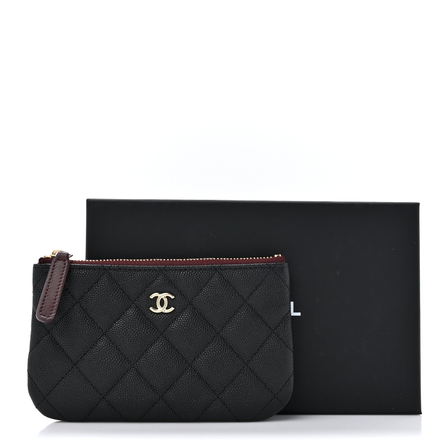 Chanel Caviar Quilted Small Cosmetic Case Black 8 of 8