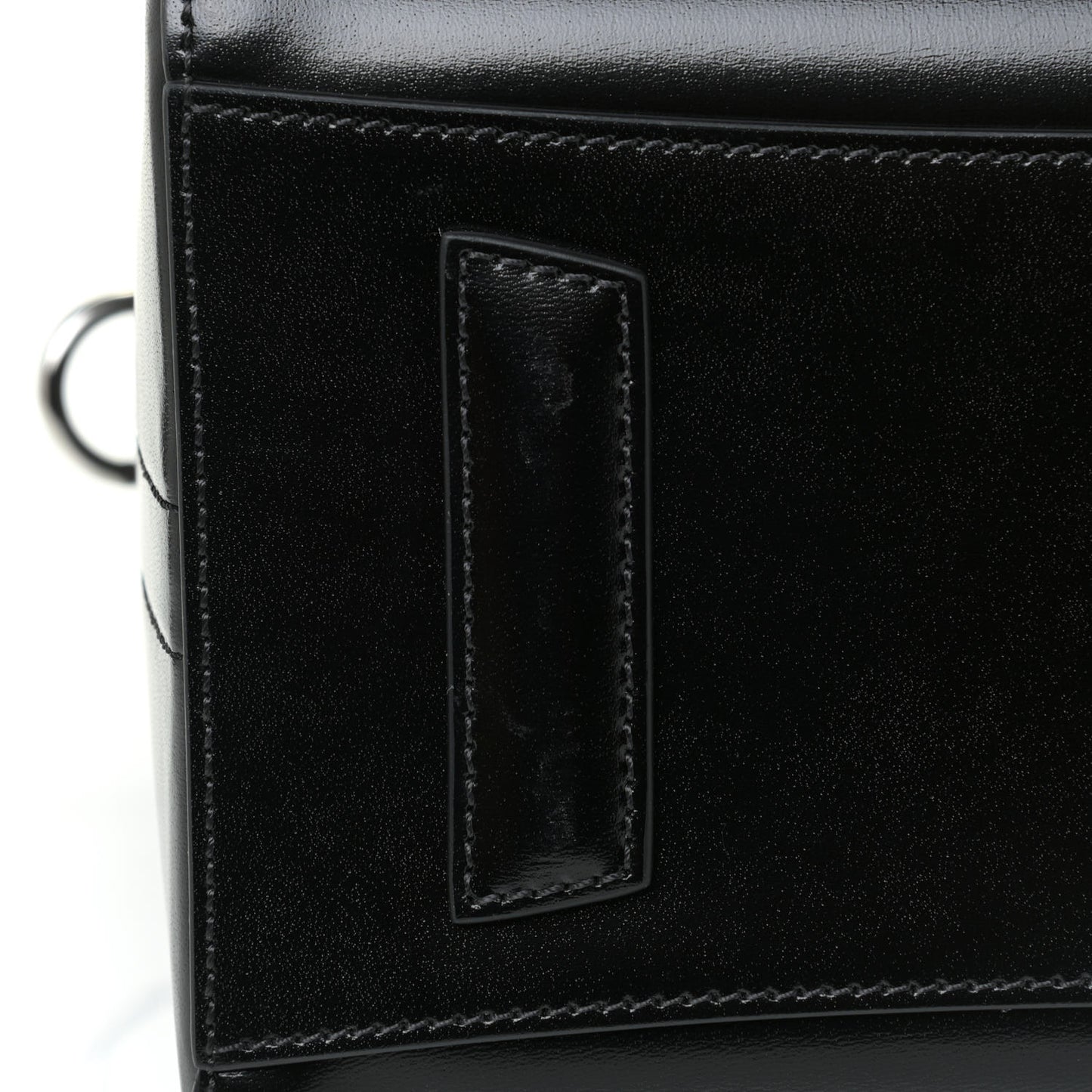 Shiny Lord Calfskin Small Antigona Black