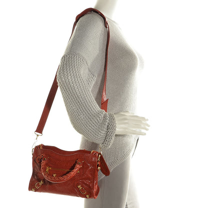 Balenciaga Agneau Giant 12 Gold Hardware Mini City Rouge Ambre 2 of 13