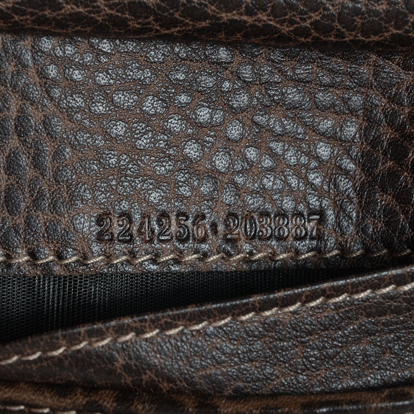 Monogram Bamboo Zip Around Compact Wallet Brown