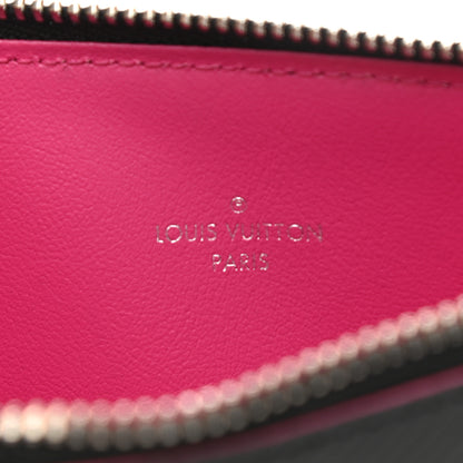 Louis Vuitton Epi Felicie Chain Wallet Zippered Insert Black Hot Pink 6 of 6
