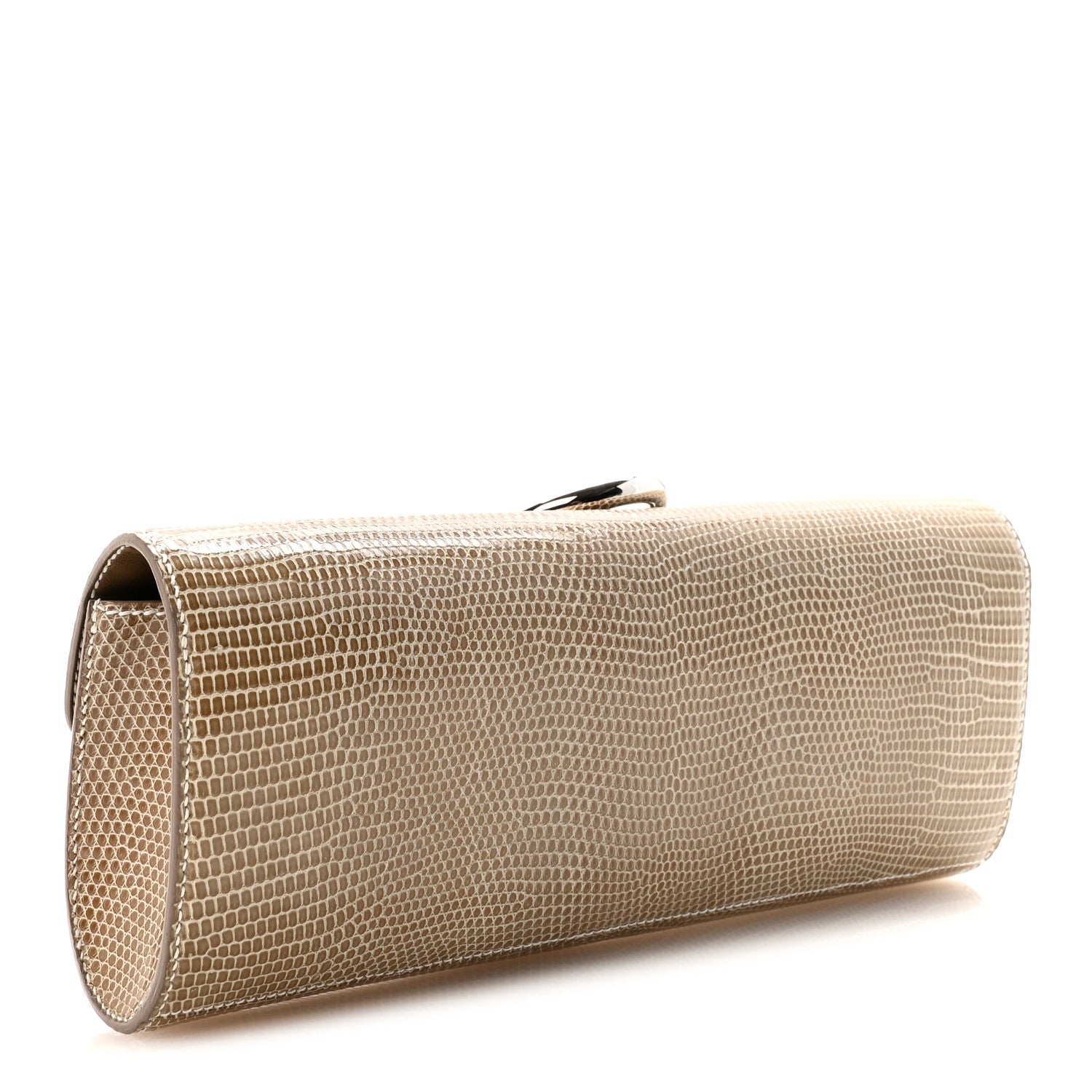 Hermes Lizard Egee Clutch Ficelle 3 of 6
