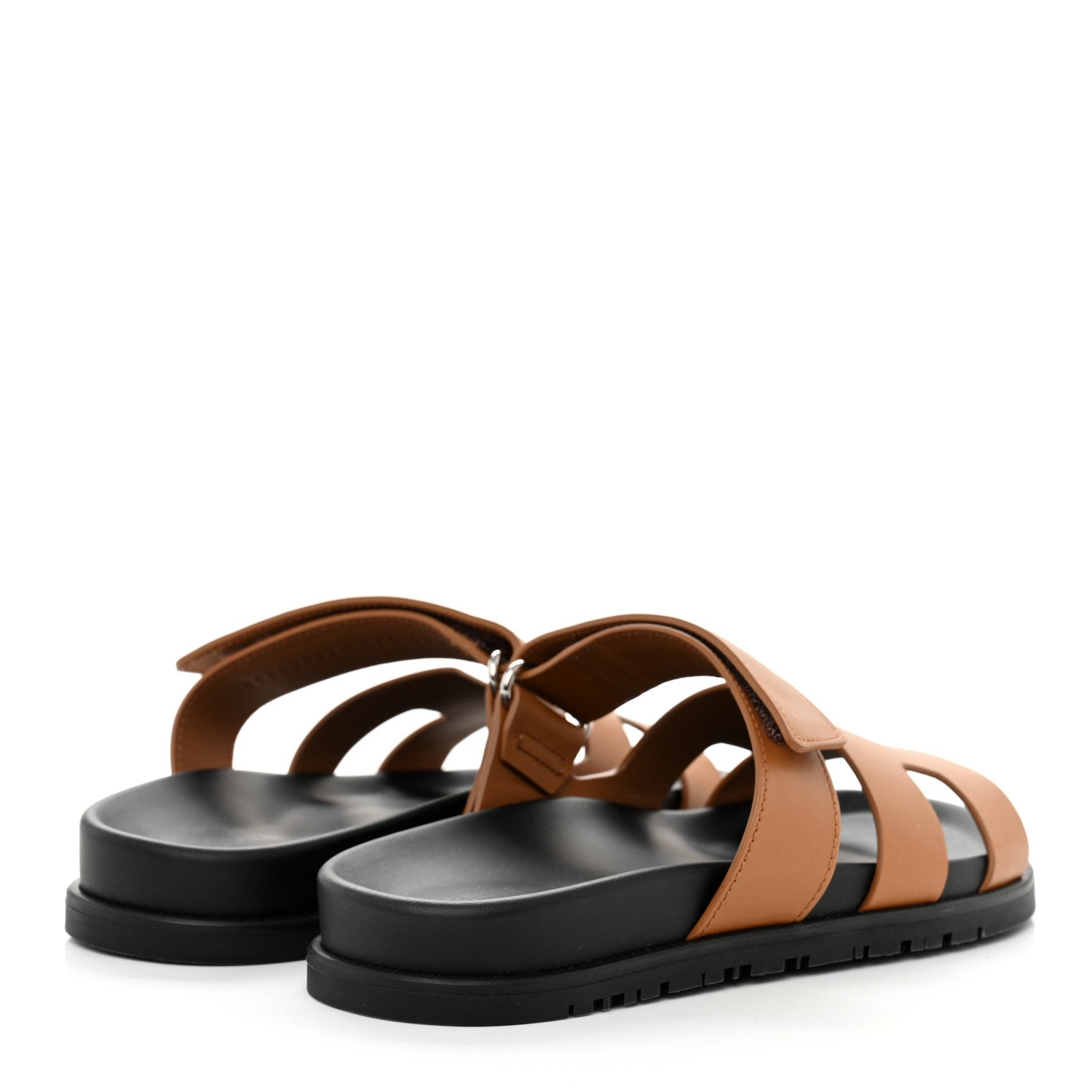 Hermes Calfskin Womens Chypre Sandals 36.5 Naturel 4 of 9