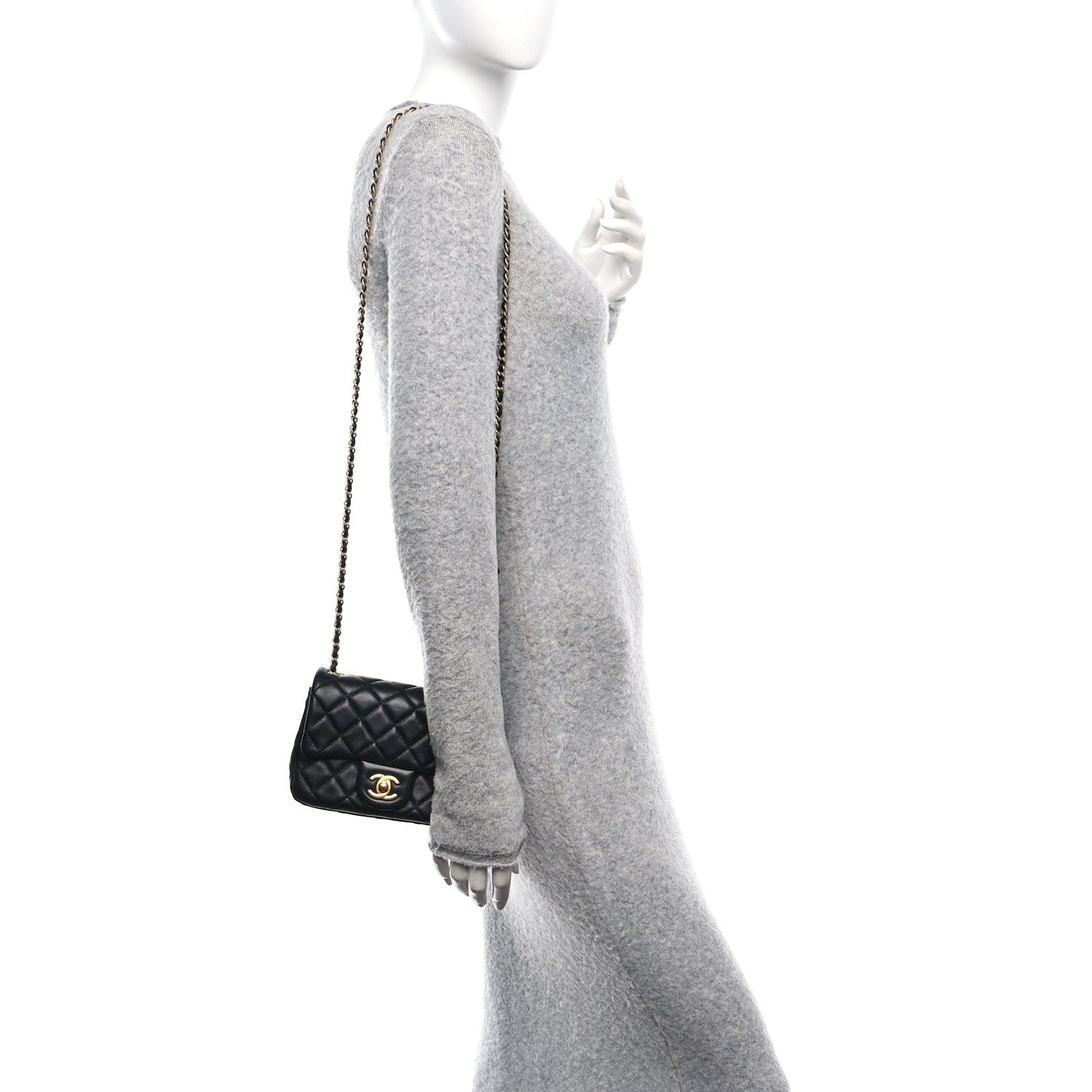 CHANEL Chanel Black Small Chic Pearl Flap | Jadore Couture