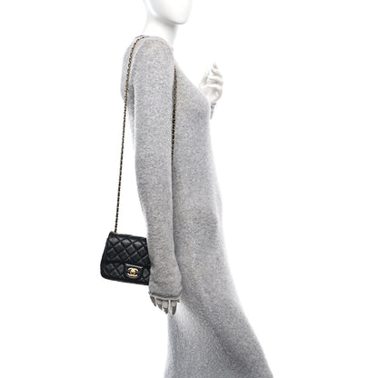 Chanel Lambskin Quilted Mini Pearl Crush Flap Black 2 of 10