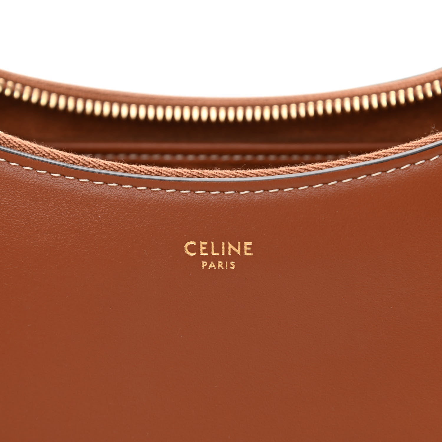 Celine Smooth Calfskin Medium Chain Strap Ava Shoulder Bag Tan 6 of 9