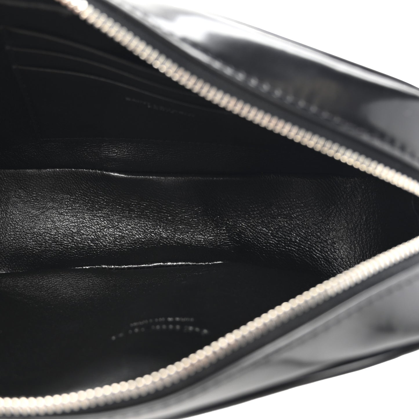 Shiny Calfskin Monogram Mini Lou Camera Bag Black