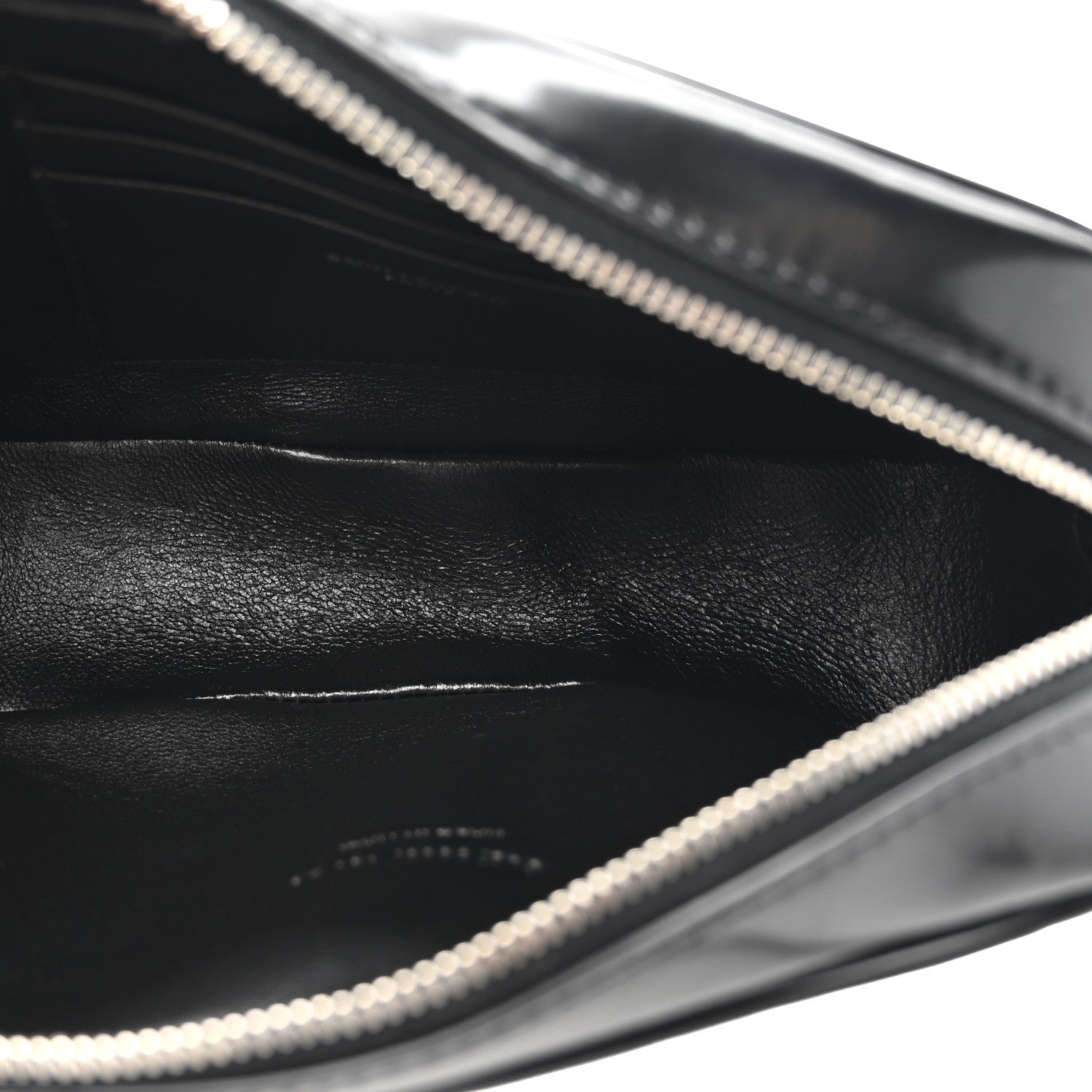 Saint Laurent Shiny Calfskin Monogram Mini Lou Camera Bag Black 5 of 10