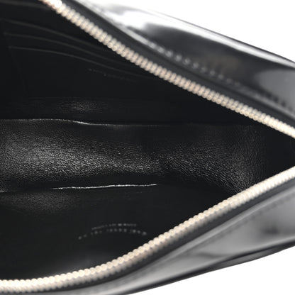 Saint Laurent Shiny Calfskin Monogram Mini Lou Camera Bag Black 5 of 10