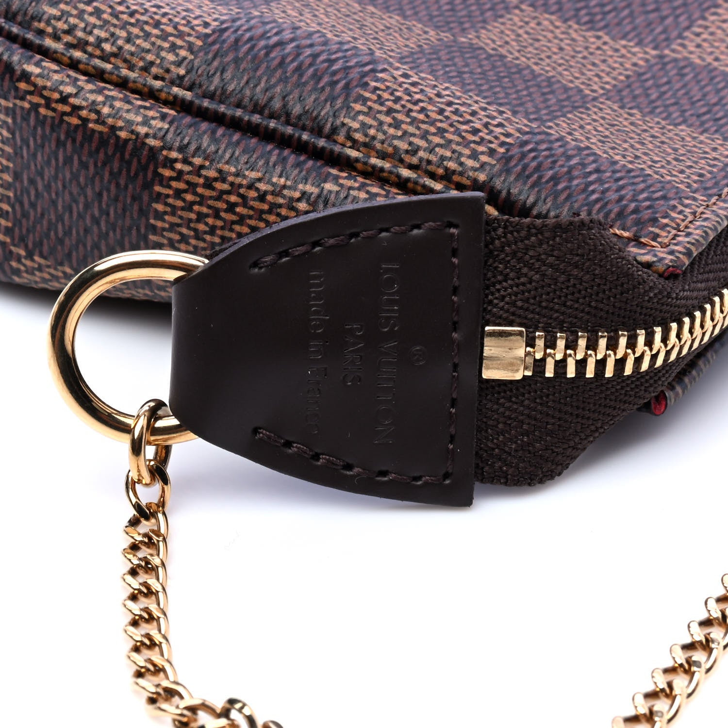Louis Vuitton Damier Ebene Mini Pochette Accessories 4 of 5