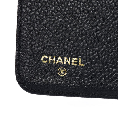Chanel Caviar Timeless CC Ring Agenda Planner Dark Green 6 of 10