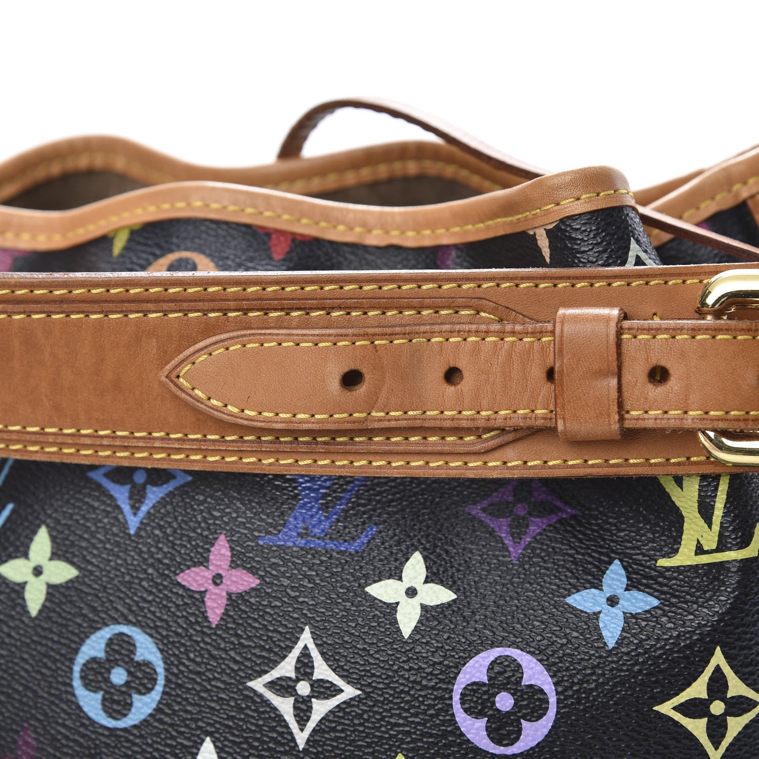 Louis Vuitton Monogram Multicolor Petit Noe Black 14 of 16