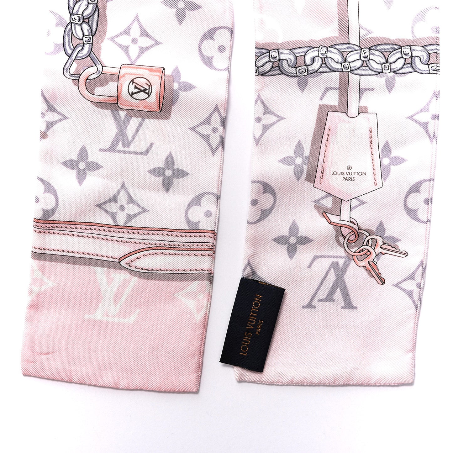 Silk Monogram Confidential Bandeau Light Pink