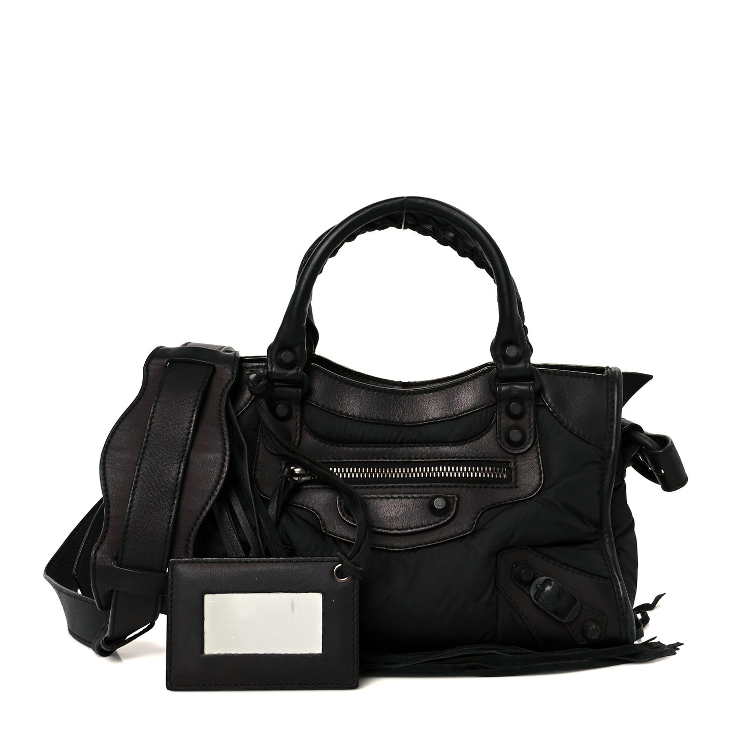 Nylon Agneau Classic Hardware Mini City Black