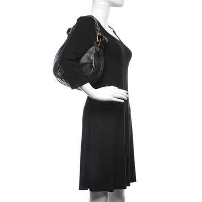 Burberry Calfskin Small Malika Hobo Black 2 of 11