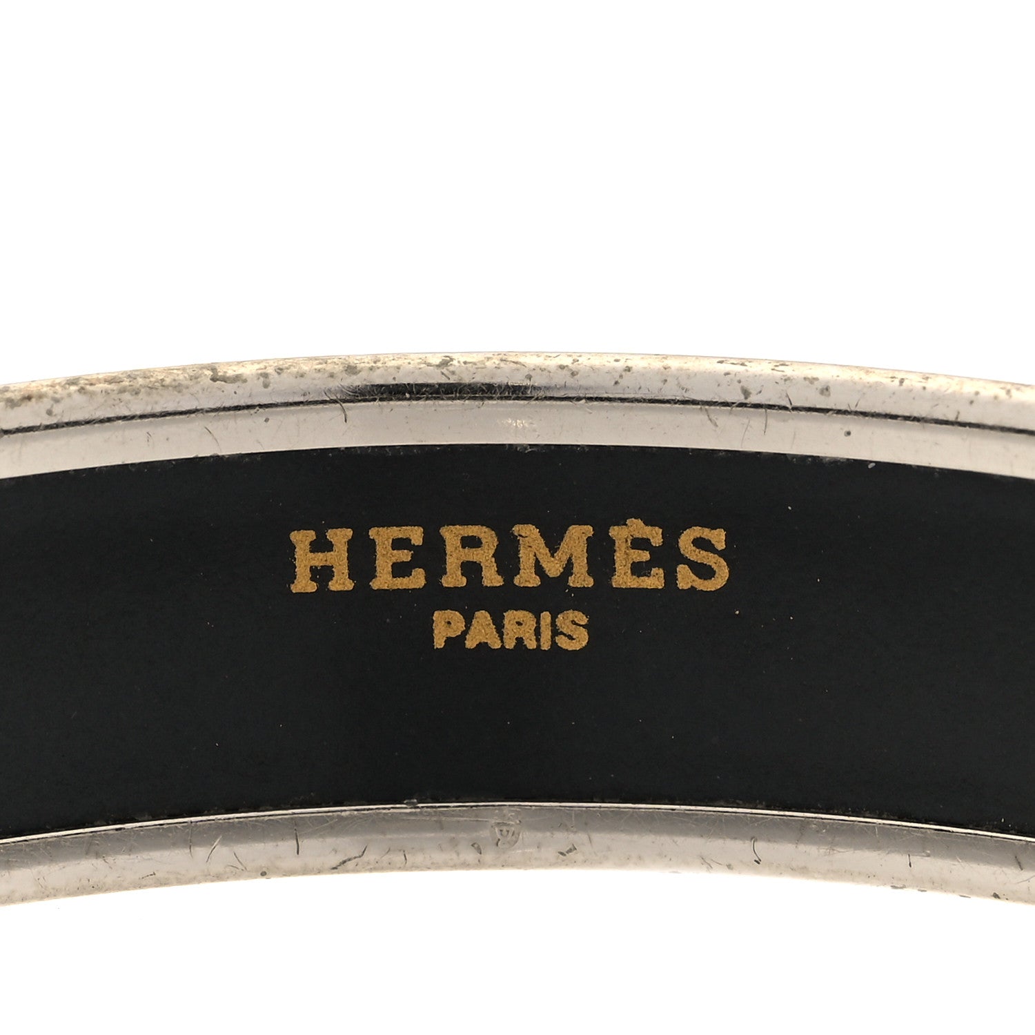 Hermes Enamel Printed Medium Moon Stars Bracelet 65 Yellow 4 of 6