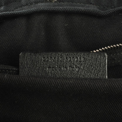 Saint Laurent Calfskin Suede Large Muse Two Black 7 of 7