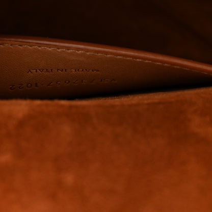 Saint Laurent Calfskin Monogram Take Away Box Dusty Vintage Brown Gold 7 of 10