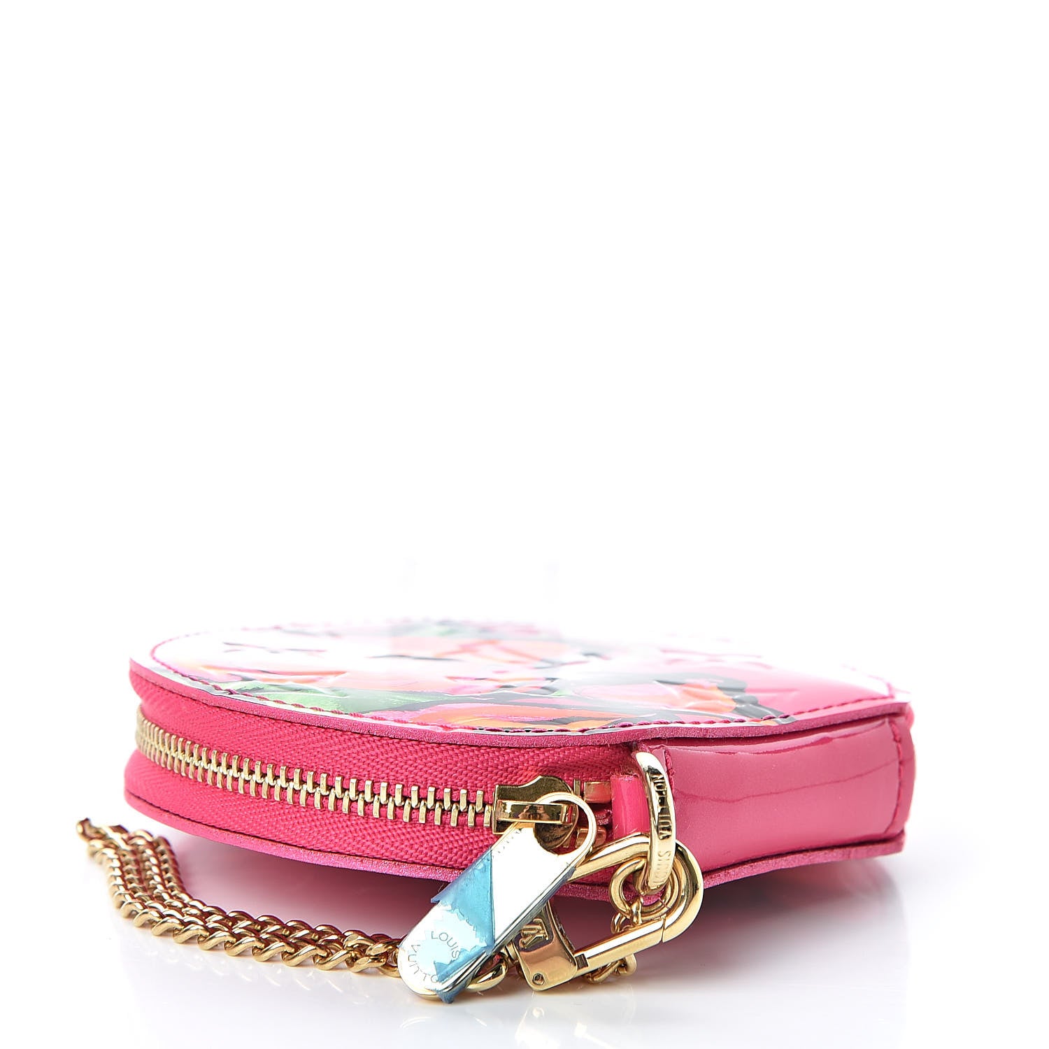 Louis Vuitton Vernis Roses Chapeau Coin Purse Rose Pop 4 of 7