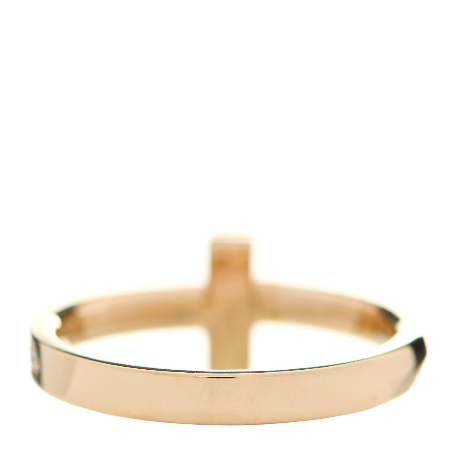 Tiffany 18K Yellow Gold Diamond T T1 Ring 52 6 3 of 5