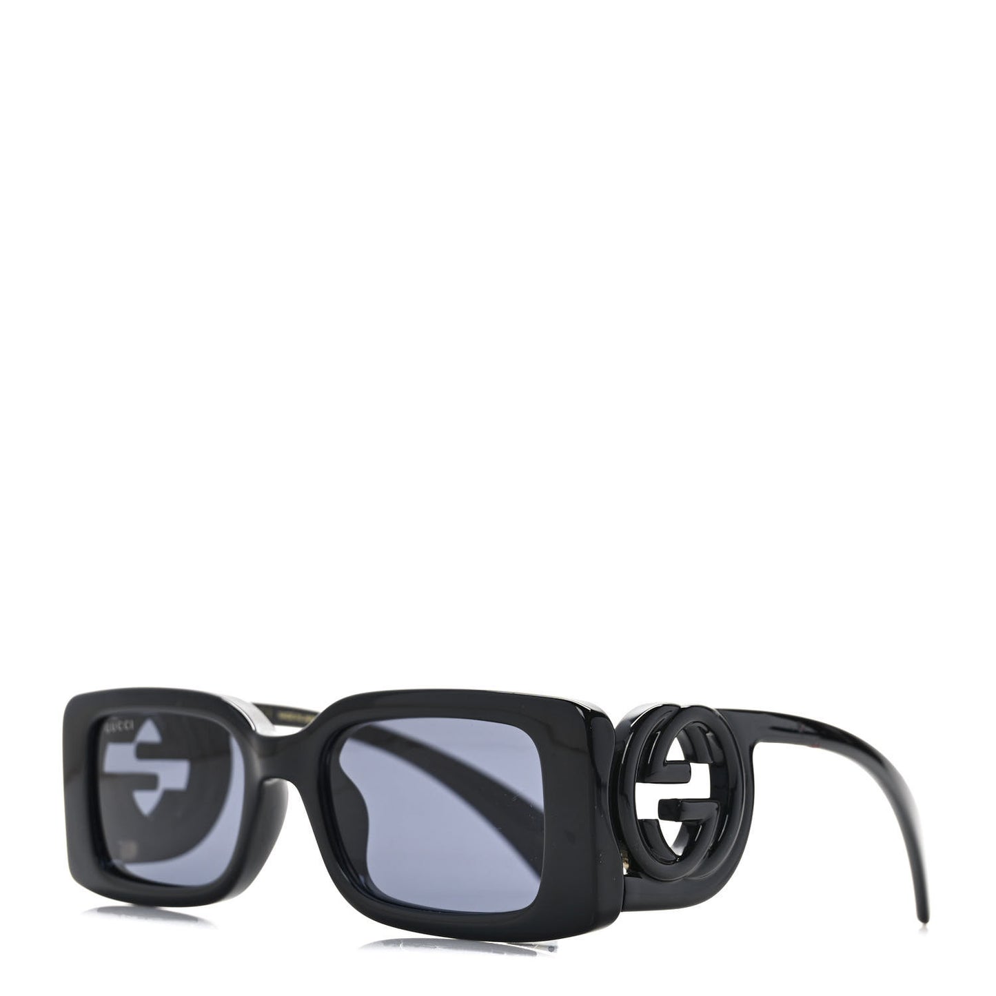 Acetate Chaise Rectangle Frame Sunglasses GG1325S Black