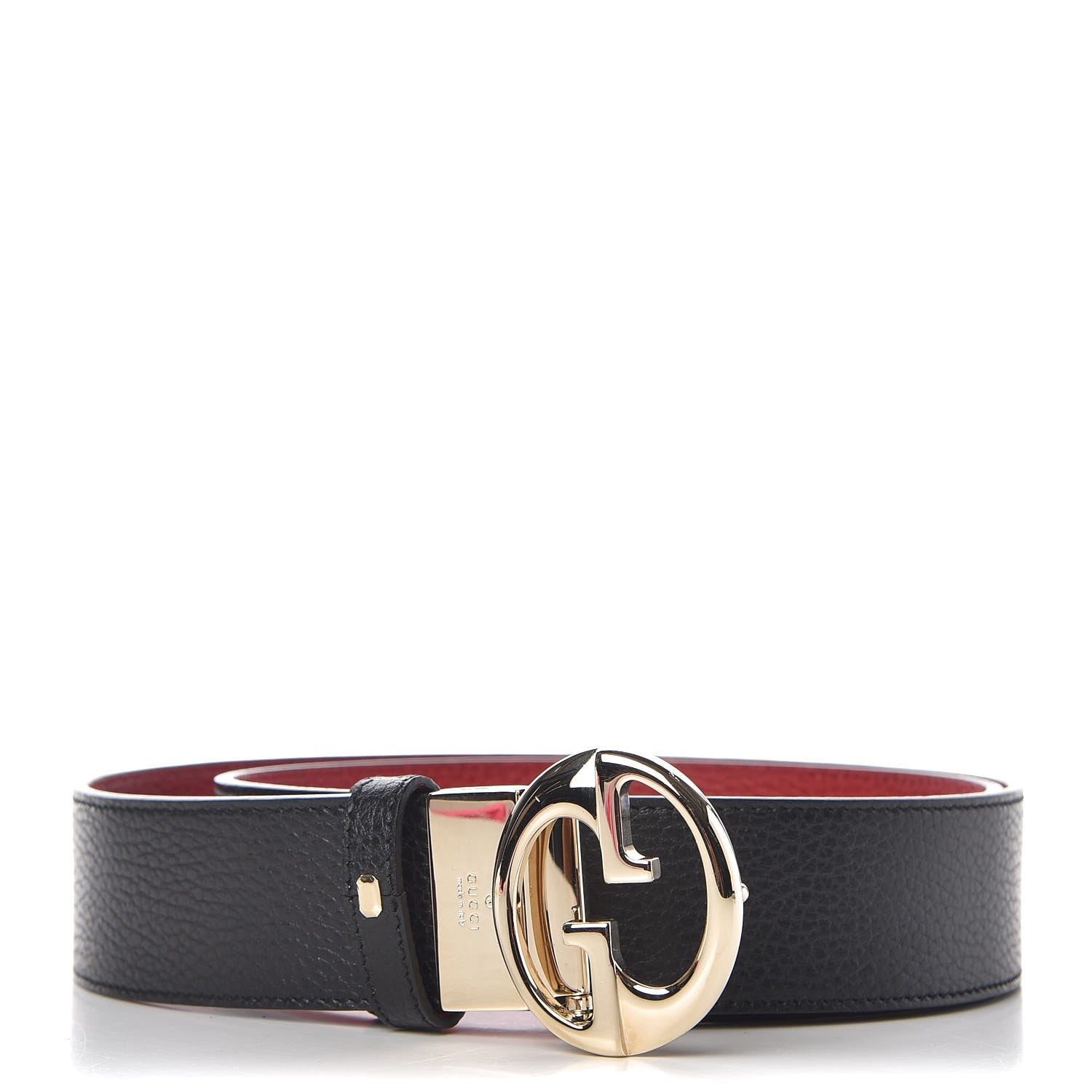 Gucci Calfskin 1973 Reversible Belt 100 40 Black Red 1 of 7