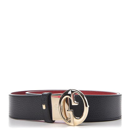 Gucci Calfskin 1973 Reversible Belt 100 40 Black Red 1 of 7