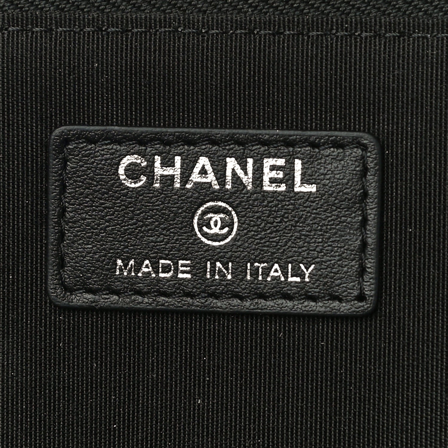 Chanel Calfskin Quilted Diamond Document Portfolio Holder Black 6 of 11
