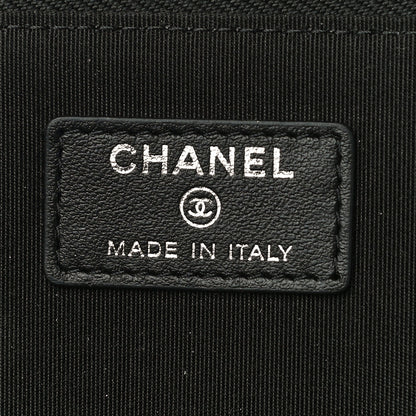 Chanel Calfskin Quilted Diamond Document Portfolio Holder Black 6 of 11