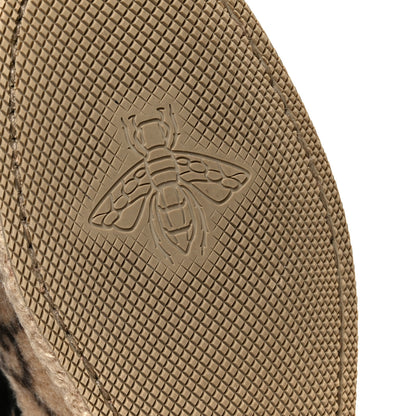 Gucci Covered Wool GG Monogram Womens Fria Horsebit Loafers 35.5 Beige Ebony Black Butterscotch 9 of 10