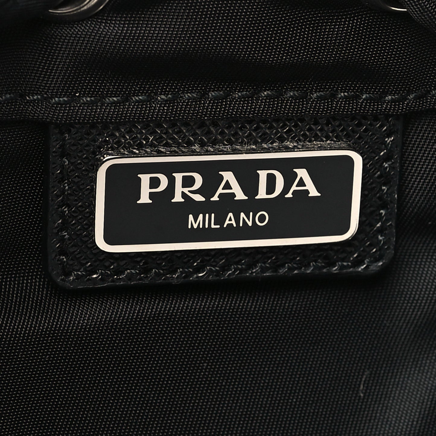 Nylon Vela Drawstring Pouch Black