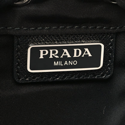Prada Nylon Vela Drawstring Pouch Black 6 of 9