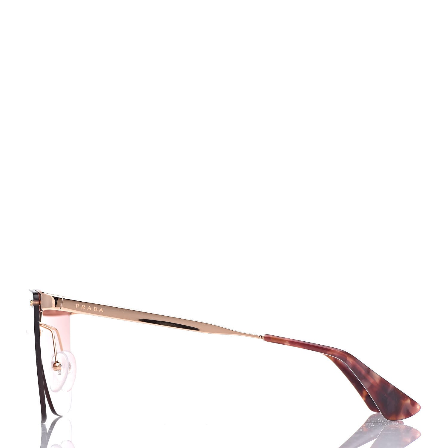 Prada Cinema Cat Eye Sunglasses SPR 68T Pink Gold 3 of 8